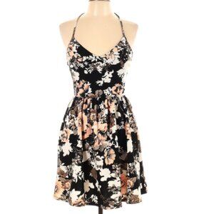 Glare Floral Black Dress
